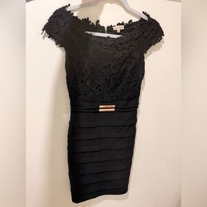 Elegant Black Lace Dress